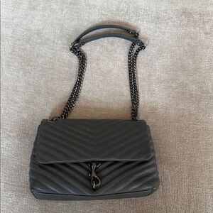 Rebecca Minkoff Deep Slate Edie Flap Shoulder Bag